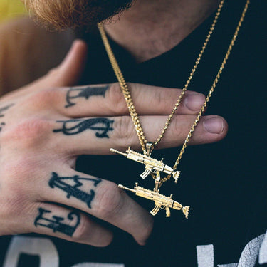 18k Vermeil SCAR Gun