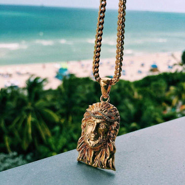 18k Vermeil Jesus Pendant