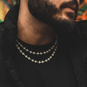 GLD Star Link Chain in Yellow Gold