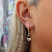 Heart Paper Clip Earrings